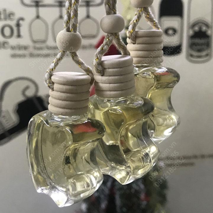 Tinh dầu 100% nguyên chất treo xe ô tô, tủ quần áo, lọ hình quả Táo khuyết