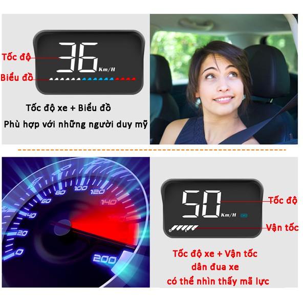 Thiết bị hiển thị tốc độ trên kính lái ô tô HUD FULL OPTION OBD2 - ShopToro - AsiaMart