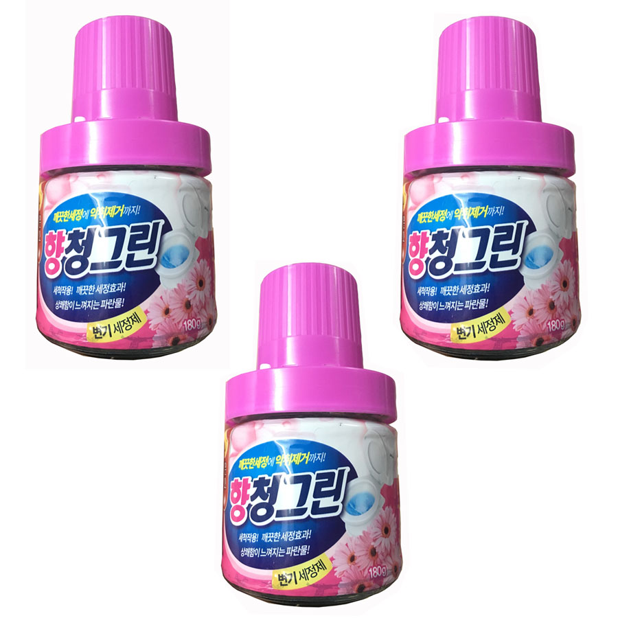 Combo 3 Cốc Thả Bồn Cầu Hương Hoa - Nhập Khẩu Hàn Quốc