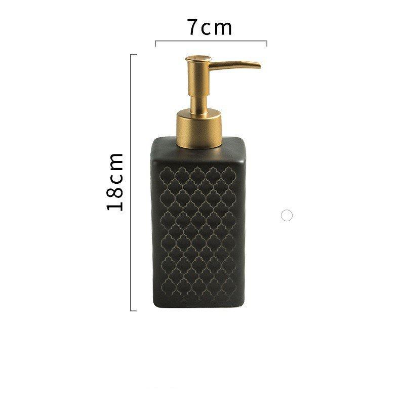Bình Đựng Sữa Tắm Dầu Gội, Nước Rửa Tay Chất Liệu Sứ Cao Cấp 360ml
