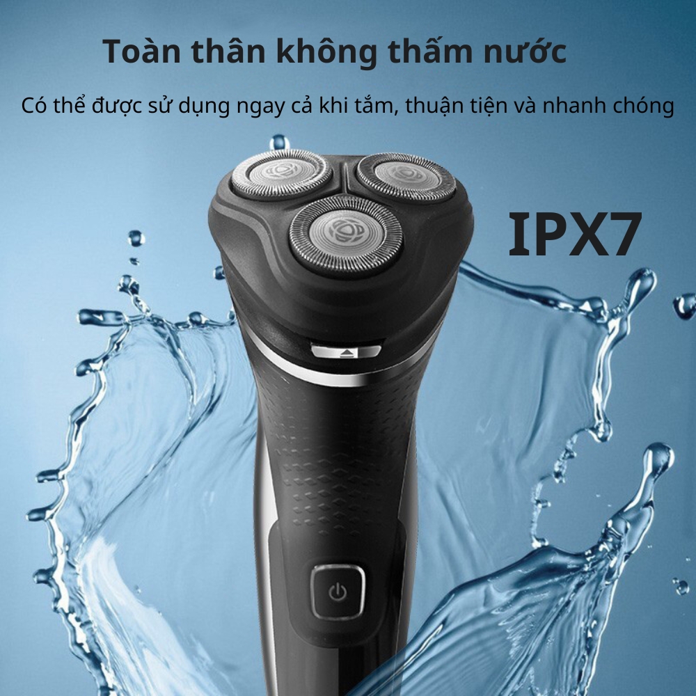 Máy cạo râu điện Philips S2305 cạo khô và ướt tích hợp cạo mai, sạc nhanh 5 phút - Hàng nhập khẩu