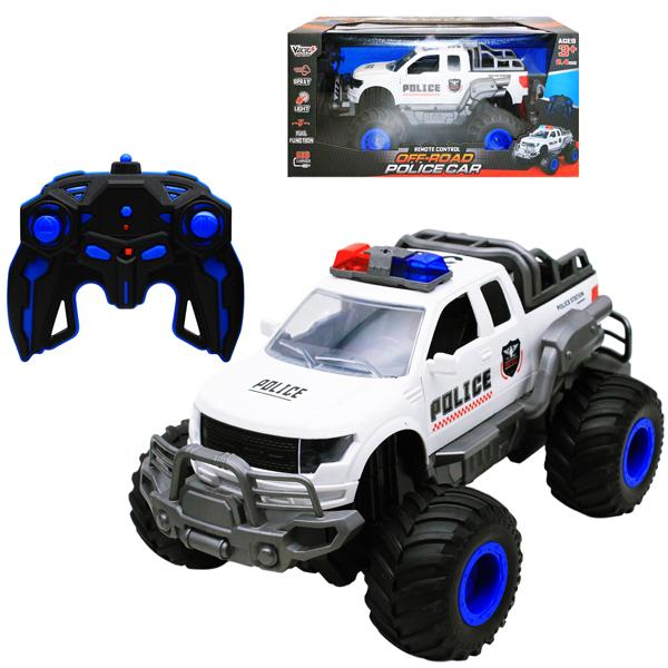 Đổ Chơi Mô Hình Xe Cảnh Sát Off-Road Phun Sương Có Điều Khiển - Vecto VT2110A/WH - Màu Trắng