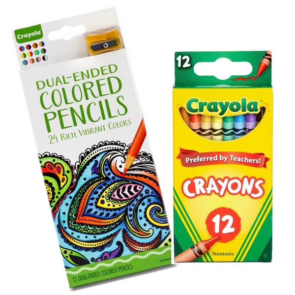 Combo 12 Bút Sáp Màu + 24 Bút Chì Màu - Crayola CB20C12P24