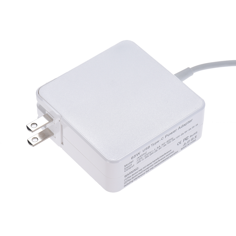 Bộ Đổi Nguồn AC DC 100v-240v 1.5a 65w Bộ Sạc USB Loại C Cho Đầu Cắm Macbook / XIaomi / Huawei Us