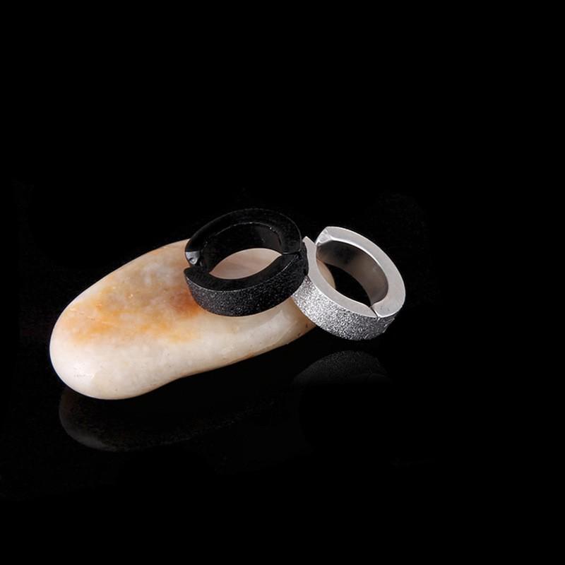 Khuyên Tai Kẹp Không cần Bấm Lỗ Tai Cá Tính inox 316L Mẫu nhám