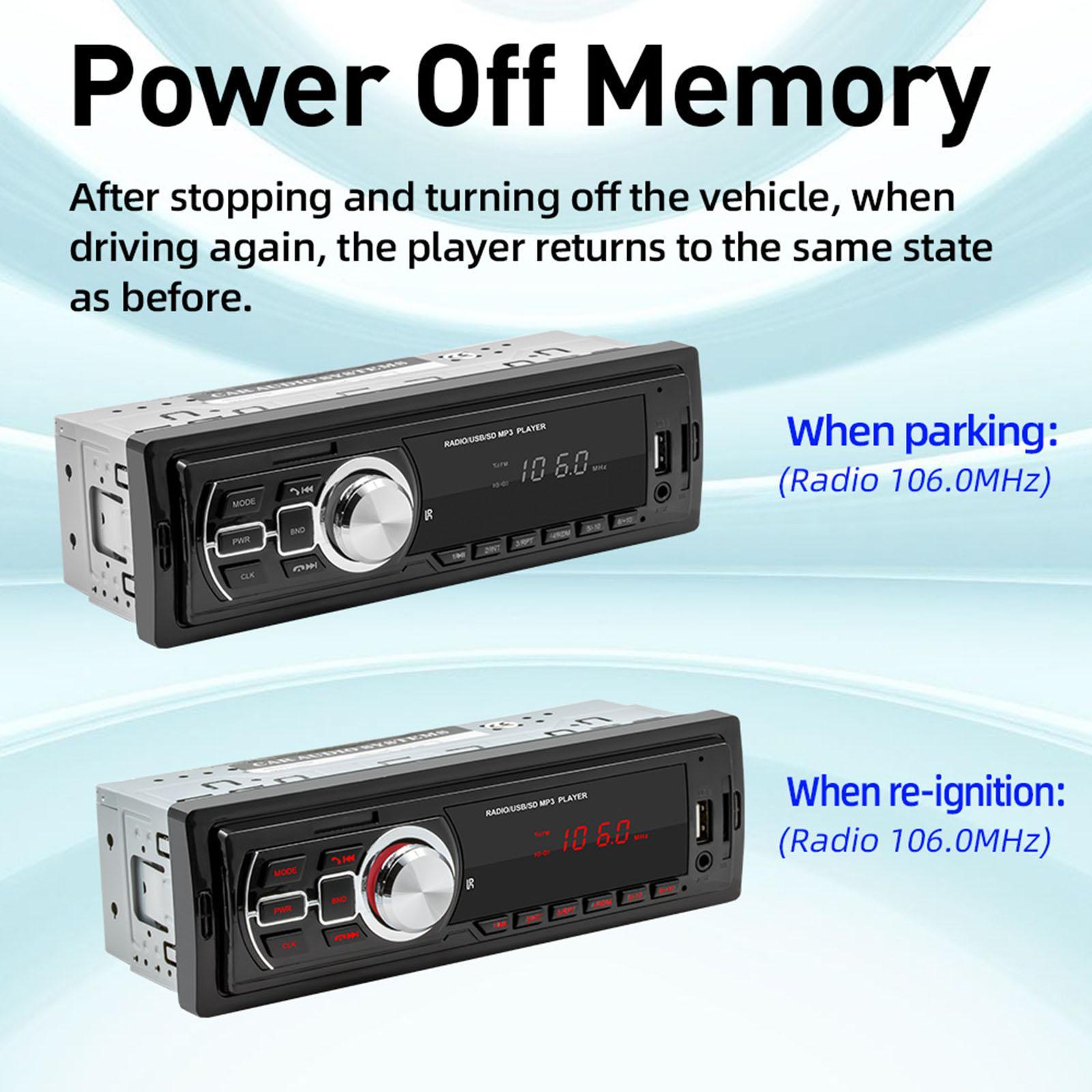 Audio Systems Car Stereo Stereo Receiver MP3 Player USB Port AUX Input