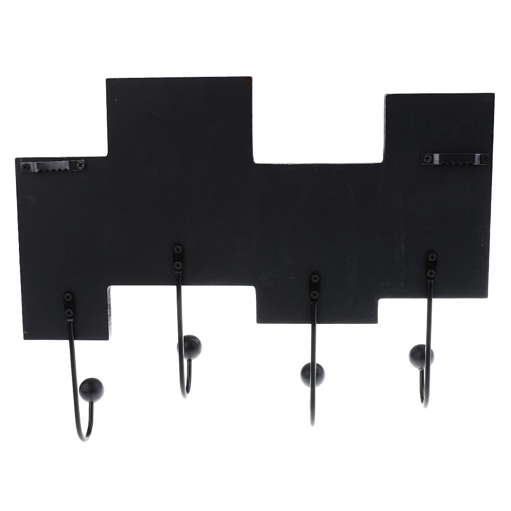 Creative LOVE Wall Mounted Wooden Key Hook Clothes Holder Hanger Decor Gifts