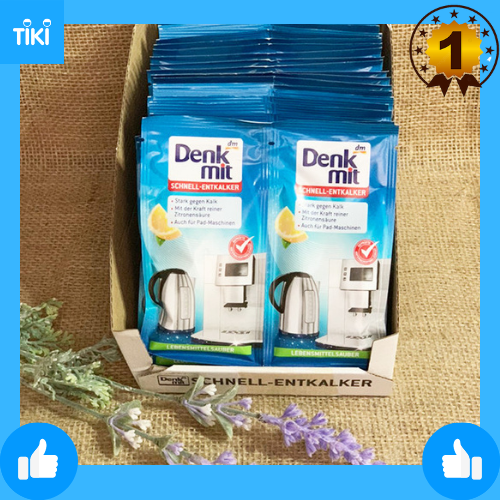 Set 2 Gói khử cặn bình nước 25gx2, DENKMIT Entkalker schnell , 50 g
