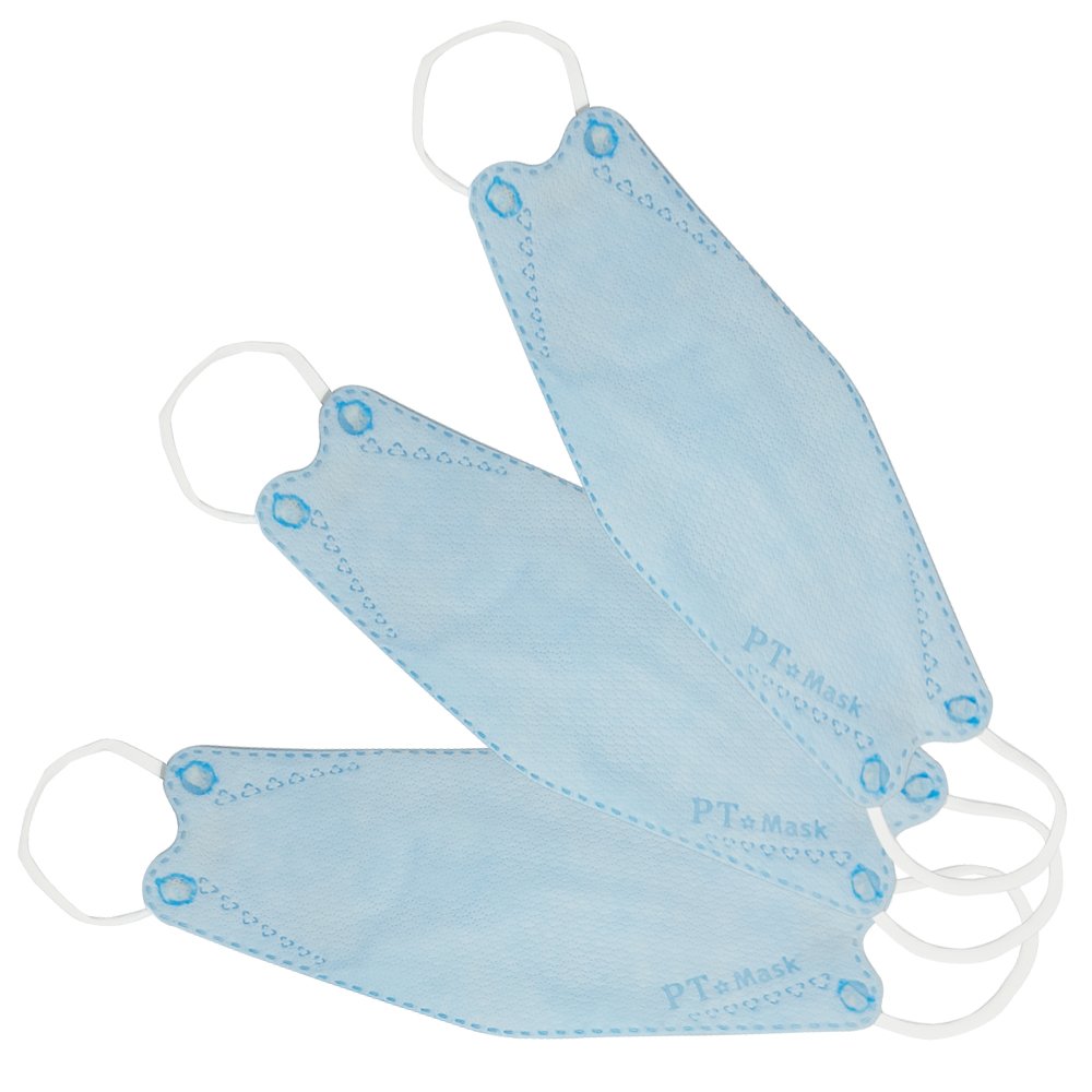 Khẩu Trang 4D Kiếu Dáng Hàn Quốc KF94 , Màu Xanh, kháng Khuẩn, Chống Bụi - Đạt Các Chứng Chỉ ISO 13485, ISO 9001, CE, FDA, TGA.