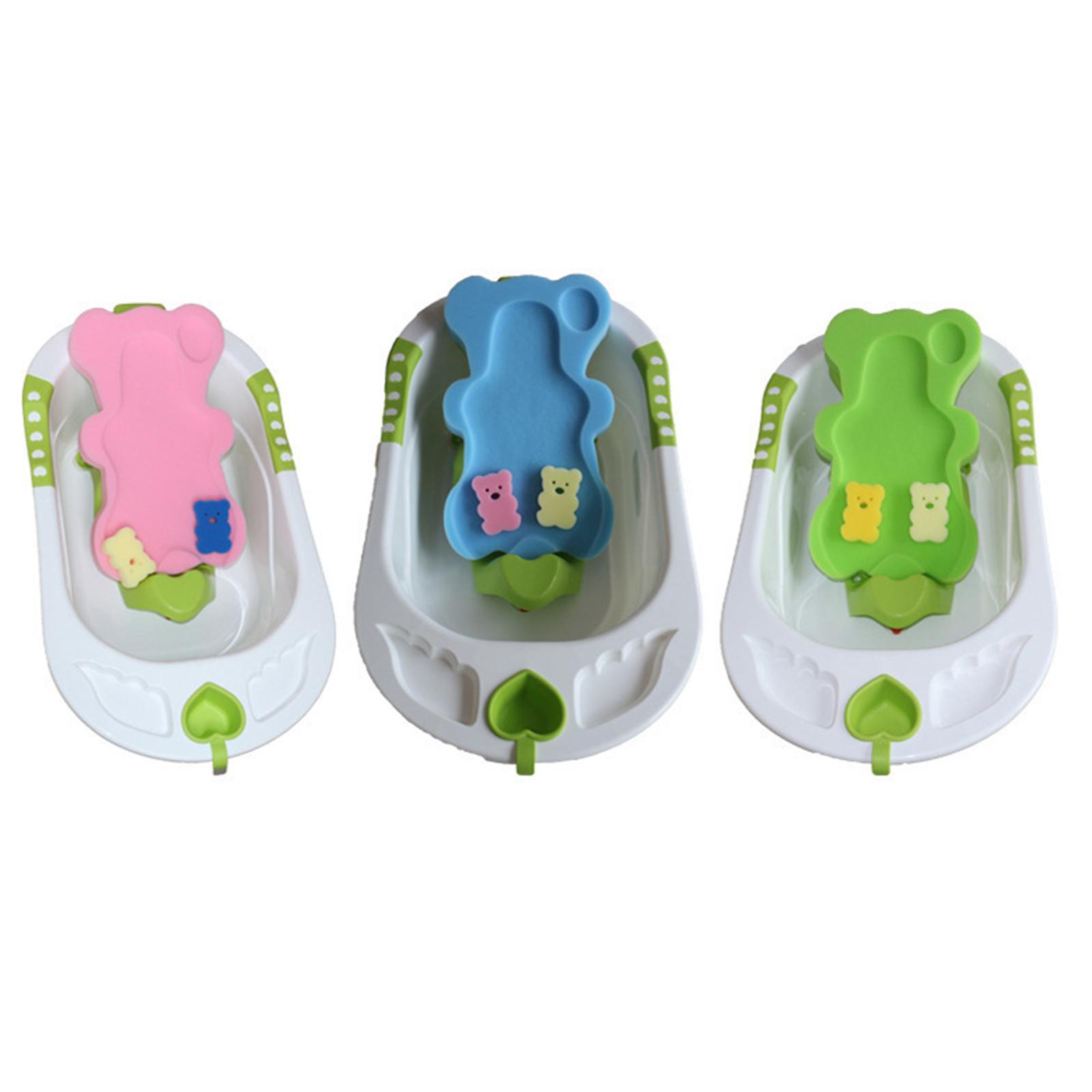 Infant Bath Sponge Skid Proof Comfy Infant Mat for Toddlers Bathroom Summer Children