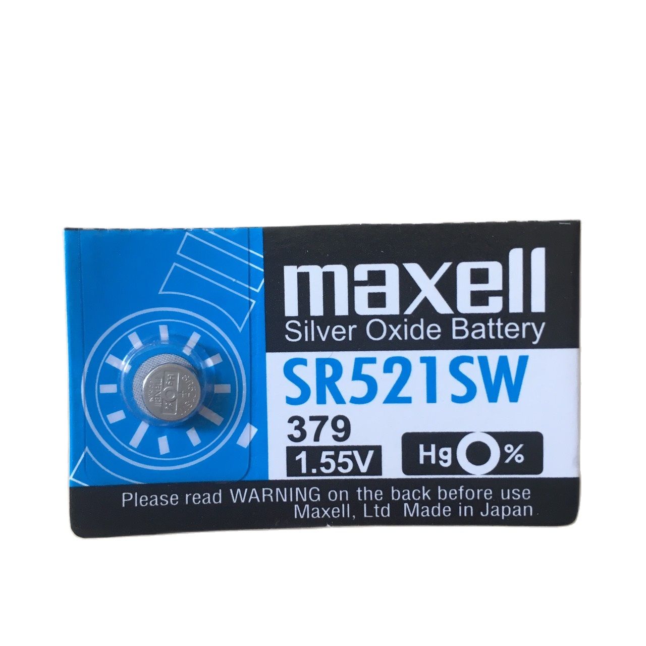 Hình ảnh Pin Nhật Maxell SR521SW / SR521 / 521 / 379 / AG0 / L521F Chính Hãng 1 Viên