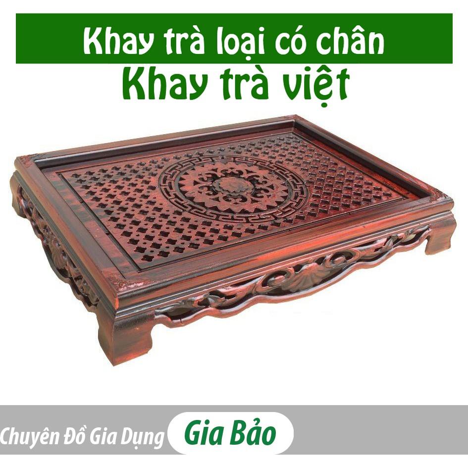 Khay trà nhựa giả gỗ cao cấp