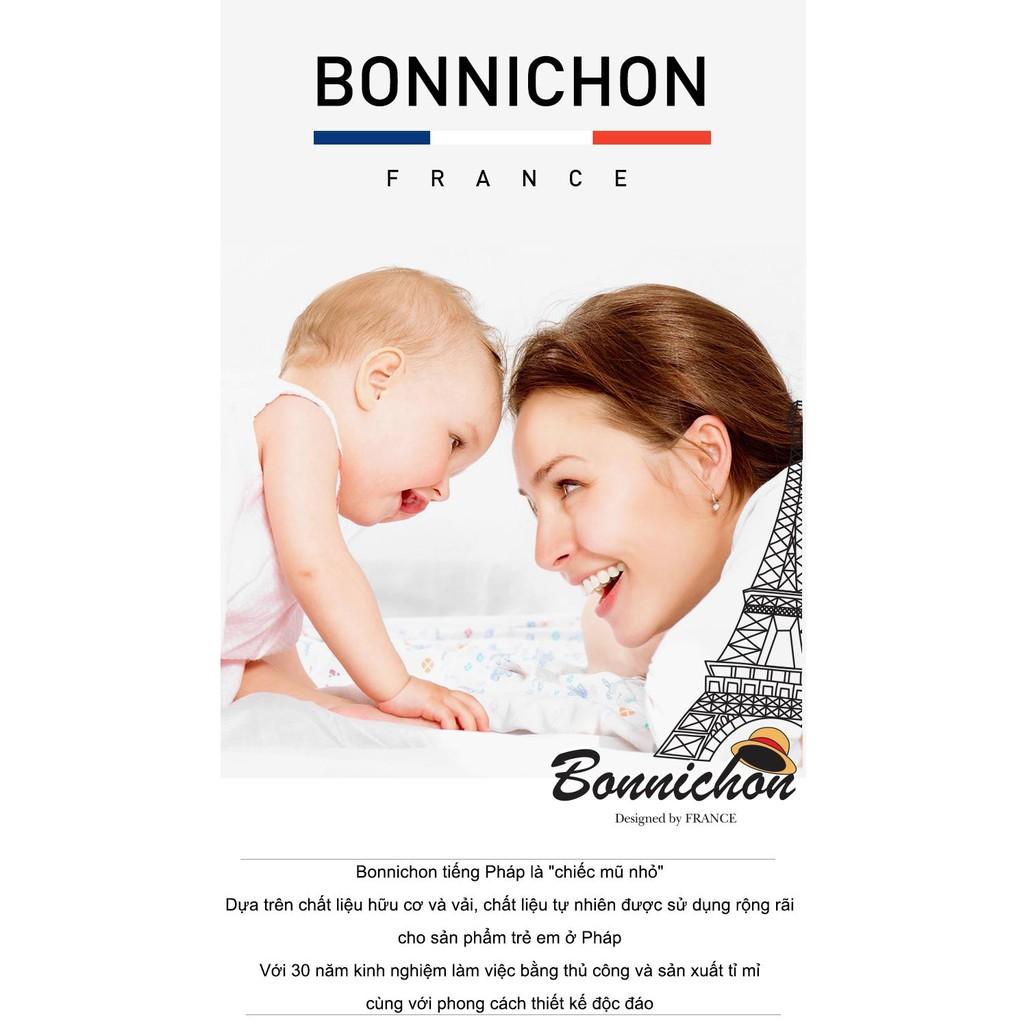 Gối em bé Bonnichon chống vẹo cổ, méo đầu, móp đầu cho em bé (dành cho bé 0-15 tháng) chính hãng Hàn Quốc