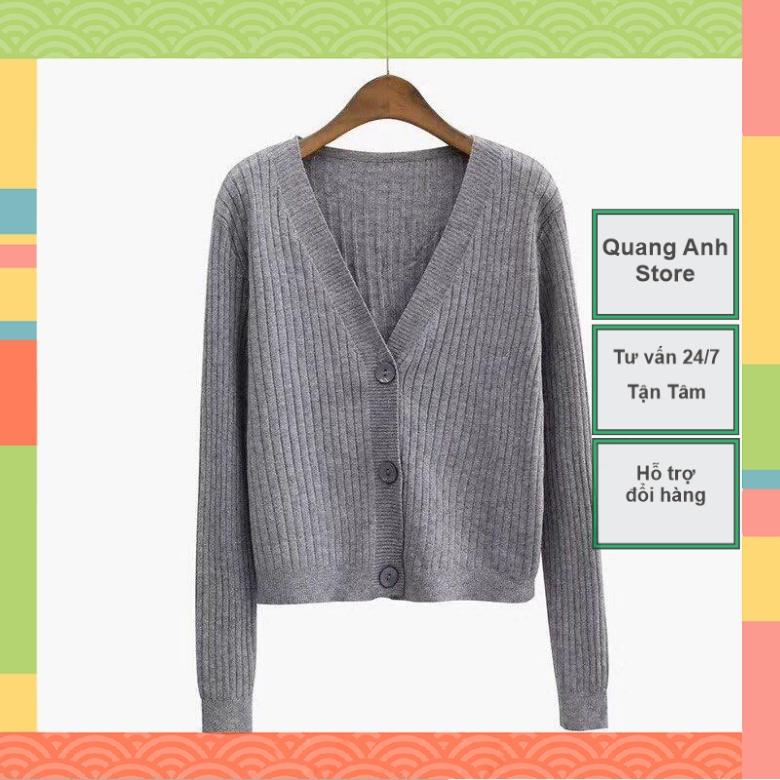 Áo Len Cadigan 3 Cúc Hàng Quảng Châu_Xưởng May Quang Anh