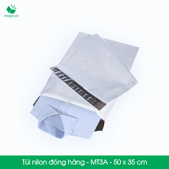 MT3A - 50x35 cm - 500 túi nilon 2 lớp đóng hàng thay thùng hộp carton