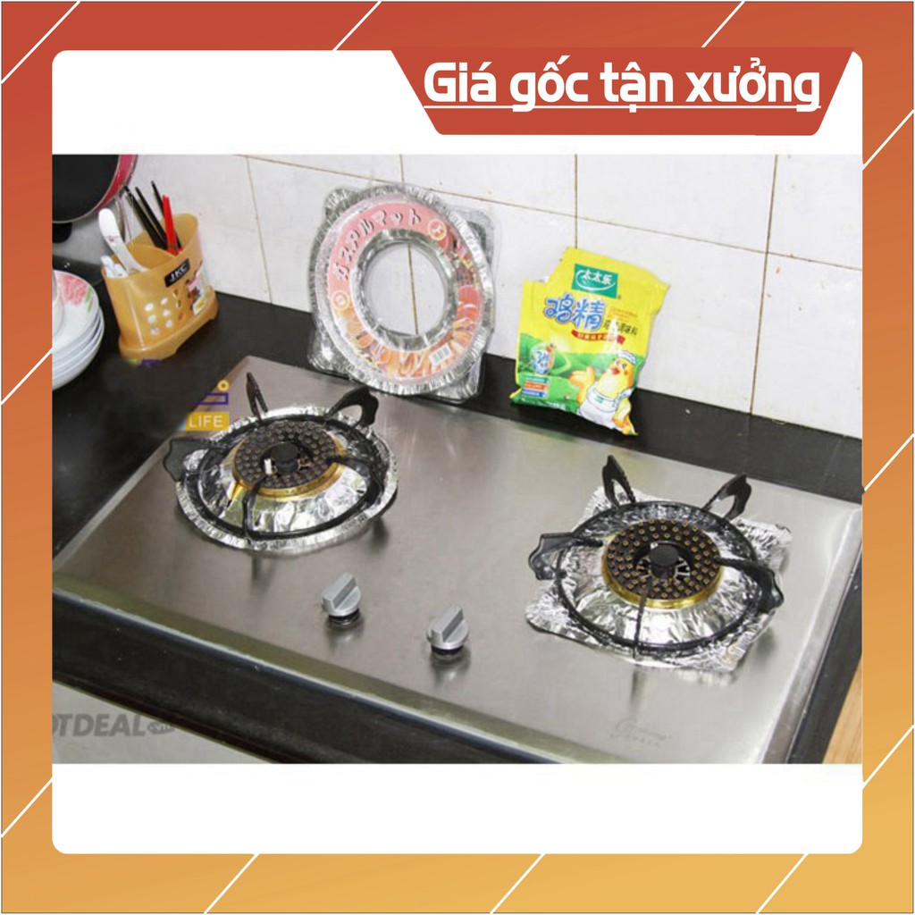 Combo 10 tờ giấy bạc lót bếp ga tiện ích loại tròn