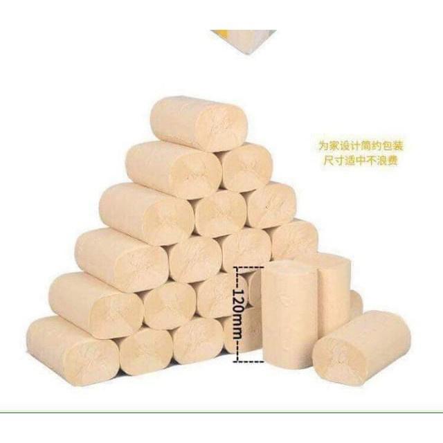 GIẤY VỆ SINH CUỘN/ GIẤY GẤU TRÚC SIPIAO 40 CUỘN KHÔNG LÕI