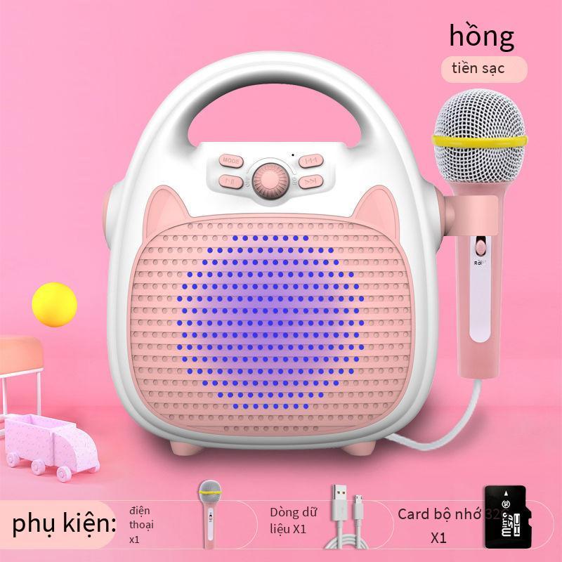 Phong Cách Mới Nhất Micro Trẻ Em Máy Hát Karaoke Cho Bé Có Micro Không Dây Một Micro Bé Gái Đồ Chơi Giáo Dục