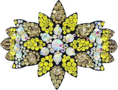 Kẹp Toc đinh đa Hinh Ngoi Sao 3d Vang