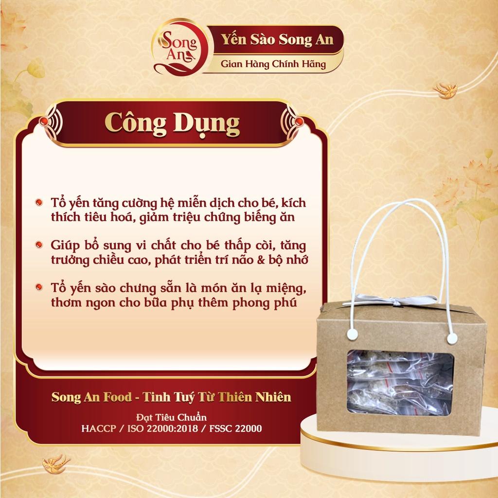 Set tổ yến sào tinh chế baby, Yến vụn tinh chế Song An Food bổ sung dưỡng chất cho bé chia sẵn túi nhỏ