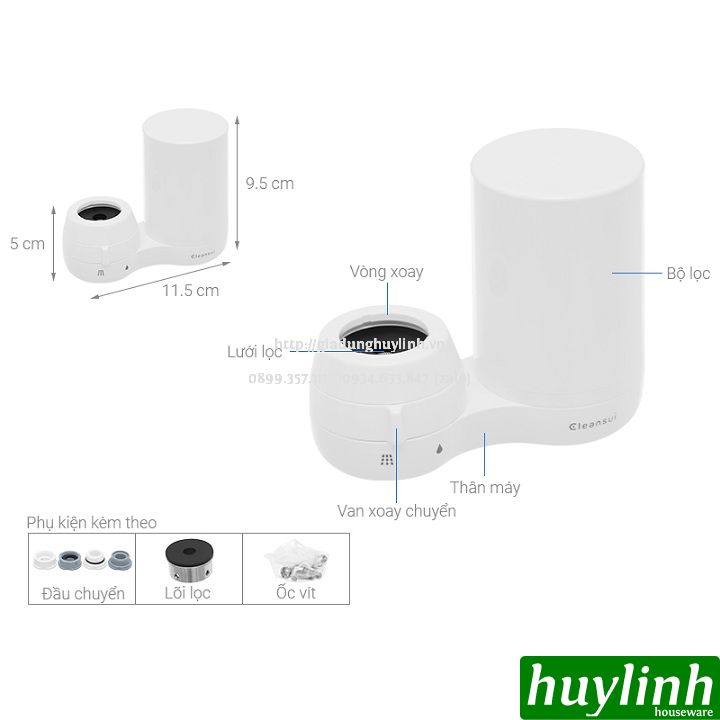 Thiết Bị Lọc Nước Lắp Tại Vòi EF401 - Hàng chính hãng