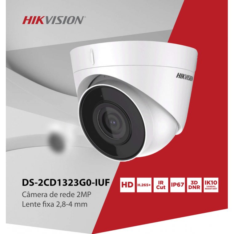 Camera IP hồng ngoại 2MP tích hợp Mic Hikvision DS-2CD1323G0-IUF - Hàng chính hãng