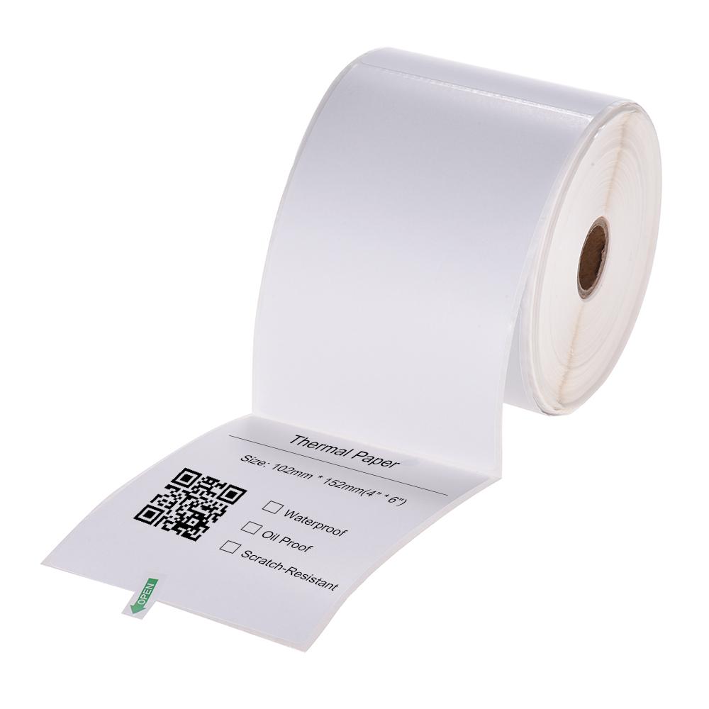 Nhãn vận chuyển bưu điện tự dính mạnh 1 cuộn với 500 nhãn 4 "* 6"