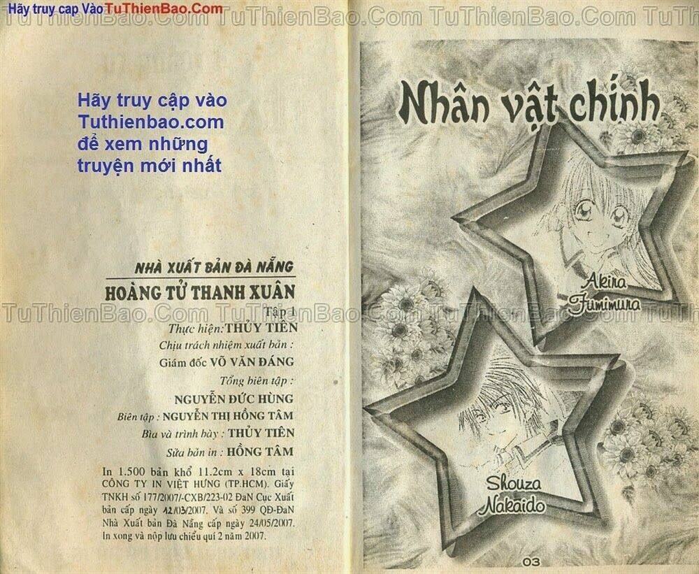 hoàng tử thanh xuân chapter 1 2