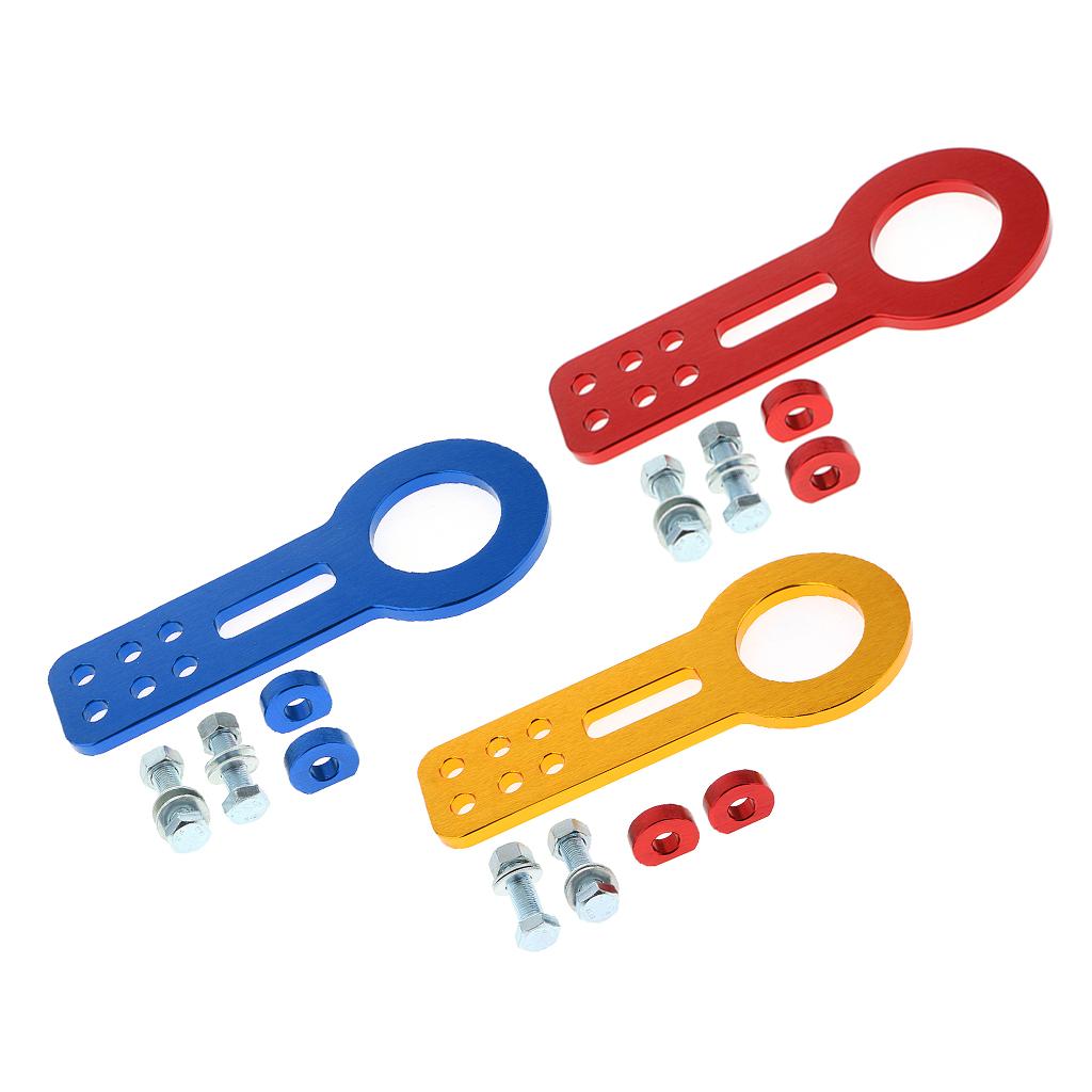 Aluminum Alloy Racing Tow Hook Rear Towing Bar Hook for Car Truck SUV Red