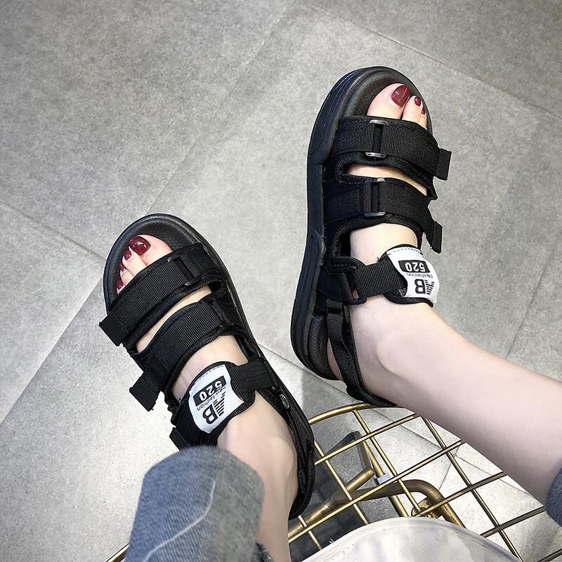 Sandal nữ nam AB siêu HOT 3 quai ngang kèm quai gót rời tiện lợi