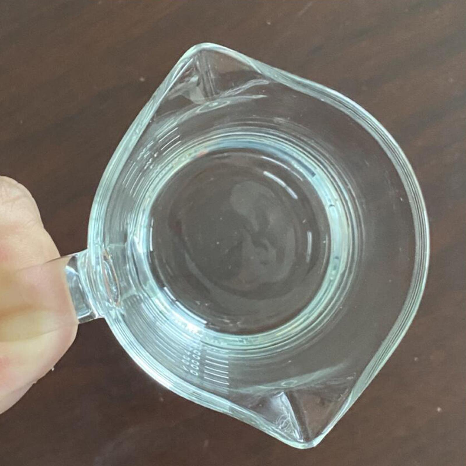 2pcs Espresso Glass Measuring Milk Cup Tea Cafe Drink Shaker Coffee Ounce Mug