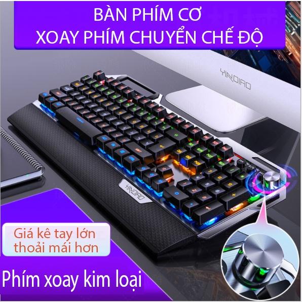 Bàn phím cơ Gaming Coputa Bàn phím máy tính chơi game có dây LED RGB K100