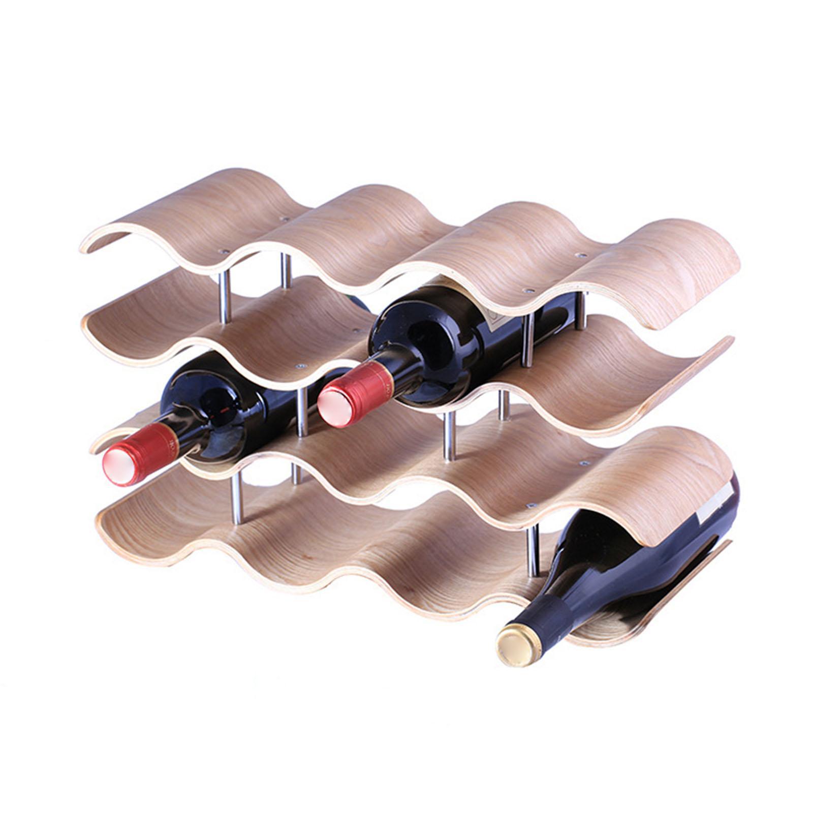 Tabletop Wine Rack Holder Display Storage Stand for Home Bar