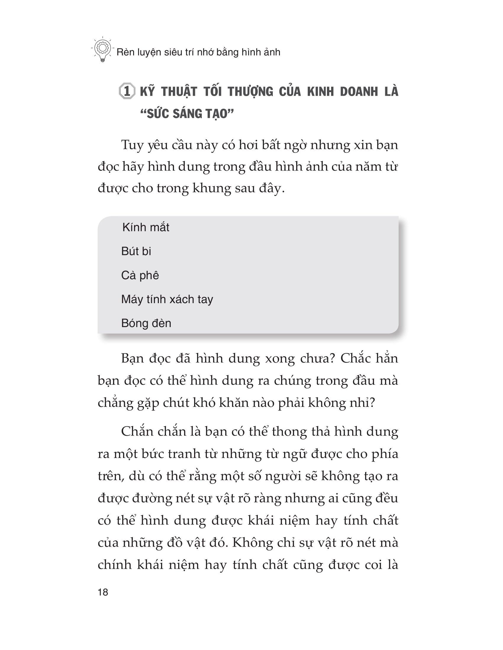 Rèn Luyện Siêu Trí Nhớ Bằng Hình Ảnh