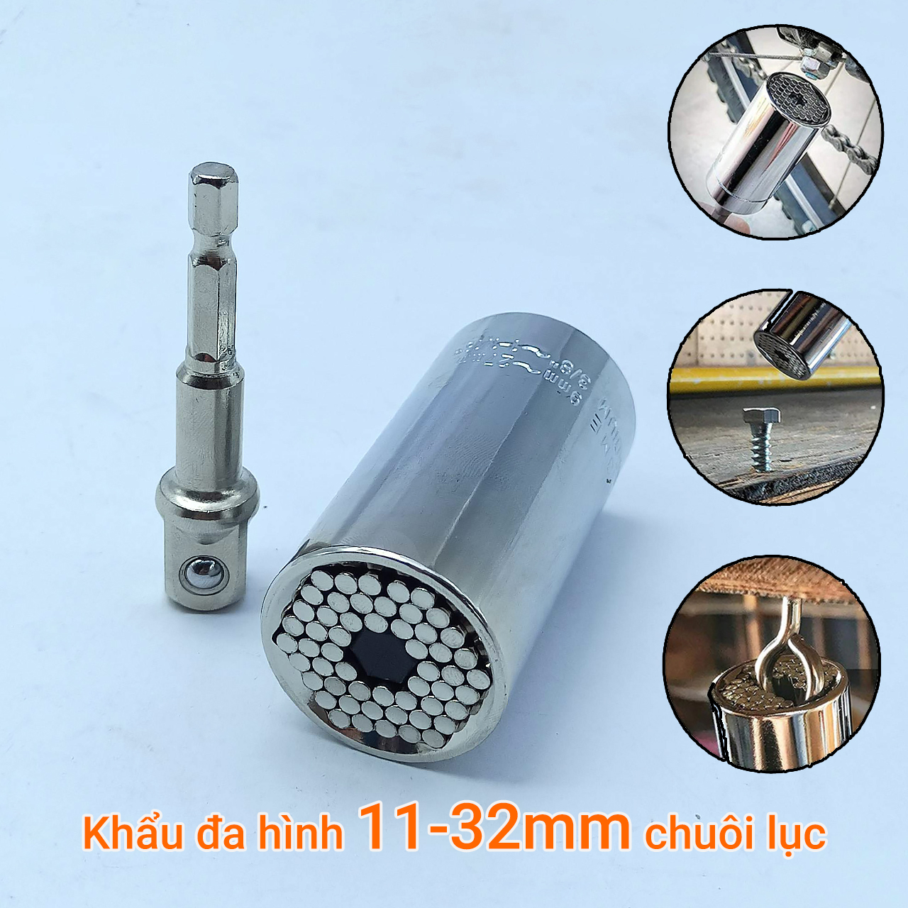 Khẩu đa hình 11-32mm chuôi lục