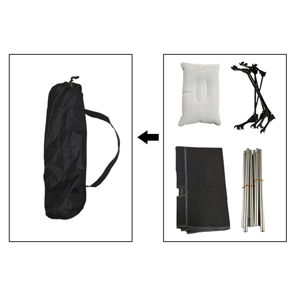 Giường đơn ngoài trời Hợp kim nhôm nhẹ, chất vải thoáng khí