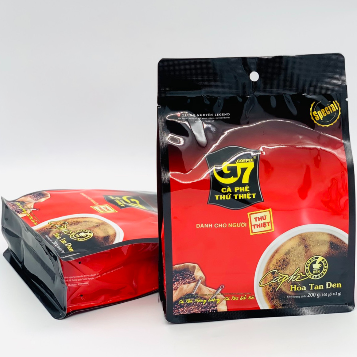 Cà phê G7 hòa tan Đen Bịch 100 gói Trung Nguyên