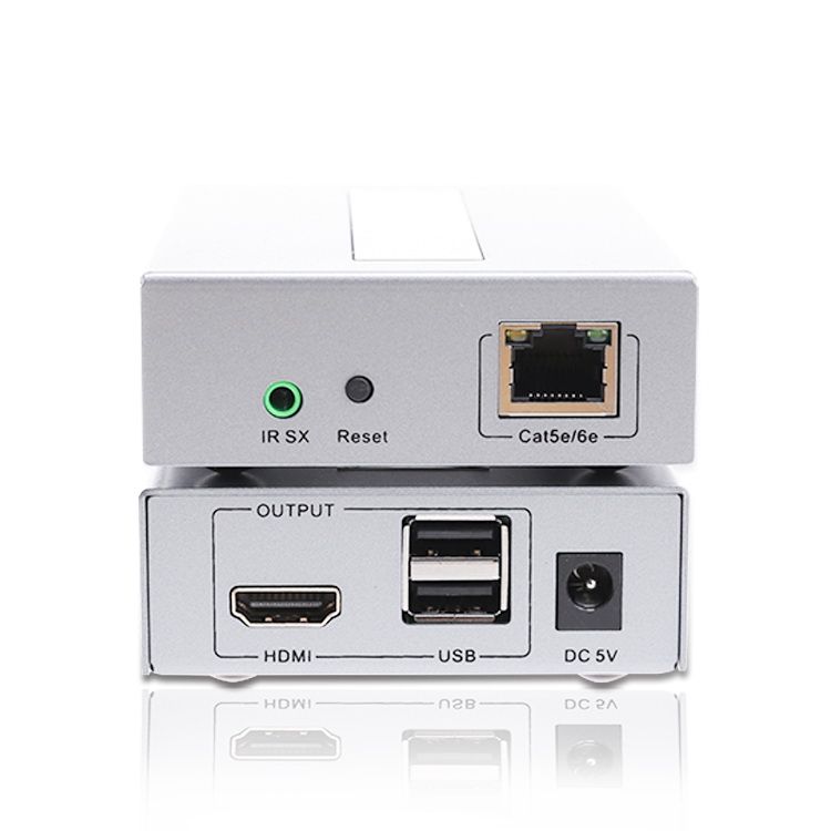 Bộ khuếch đại HDMI + USB qua cáp mạng 100M DT-7054A Chính hãng Dtech