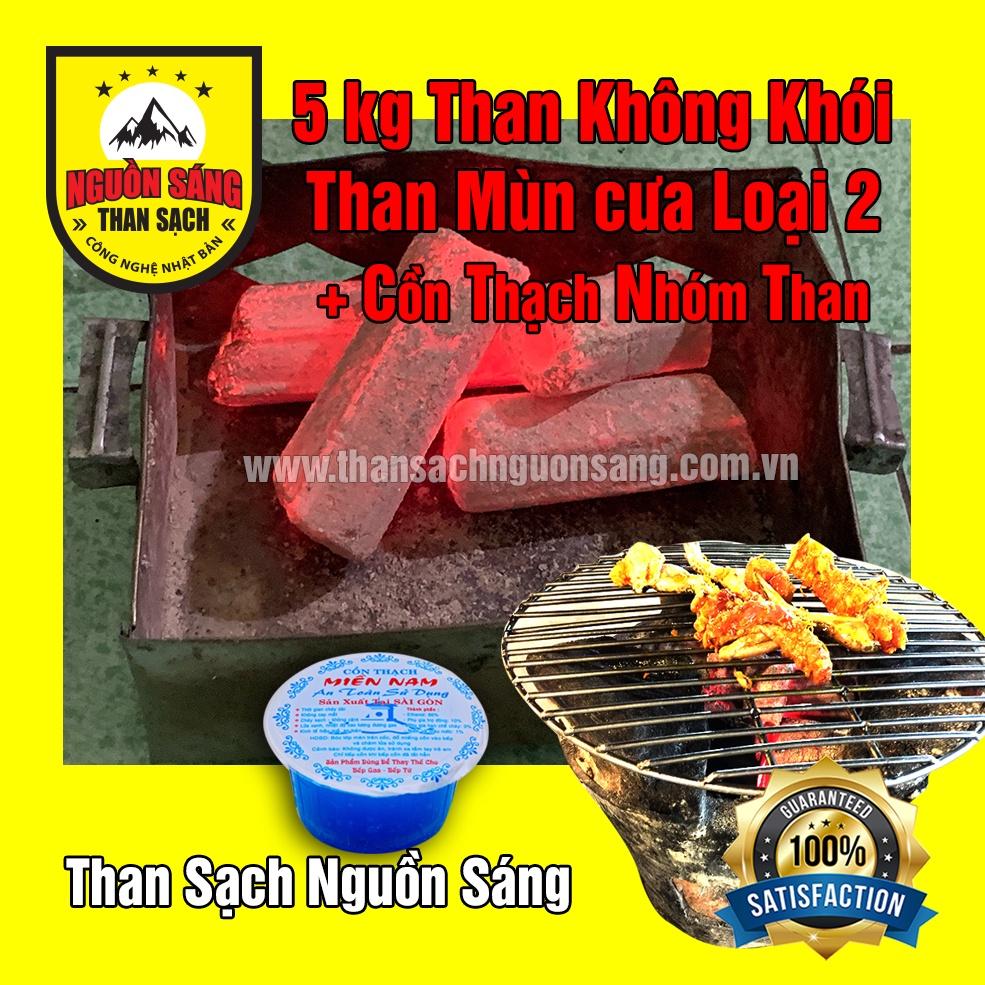 (10kg) Than mùn cưa vuông / lục giác loại 2. Than Nướng Không Khói