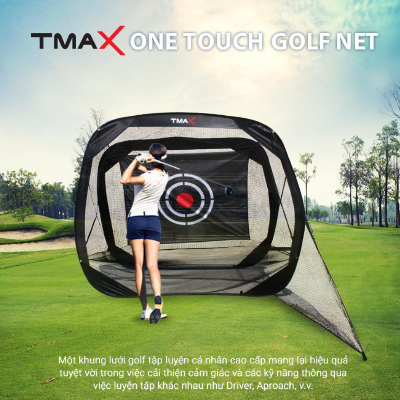 Bộ Khung Lưới Tập Swing Golf : Cao Cấp, Tháo Lắp Đơn Giản, Di Động
