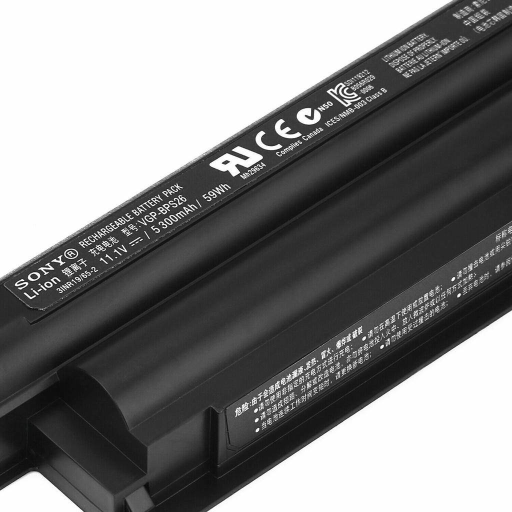 Pin Dùng Cho Laptop Sony VAIO CA CB EG EH EJ VGP-BPS26 VGP-BPL26 Battery (Original) 44Wh