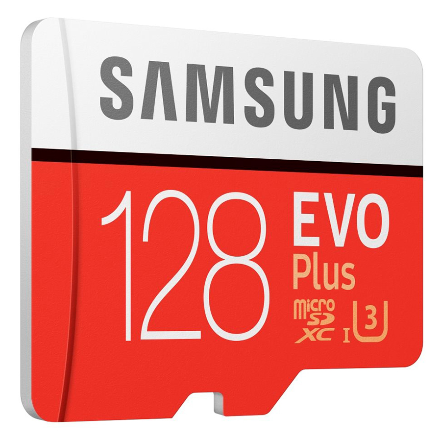 Thẻ Nhớ Micro SD Samsung Evo Plus 128GB U3 Class 10 - 100MB/s (Kèm Adapter) - Hàng Chính Hãng