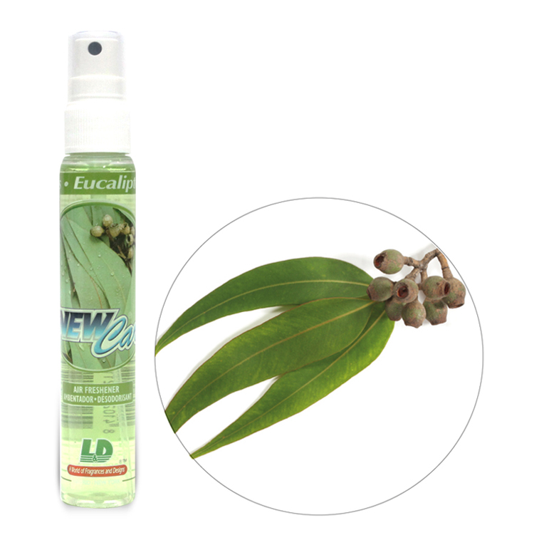 Nước hoa ô tô dạng xịt L&D NEW CAR Eucalyptus 60ml