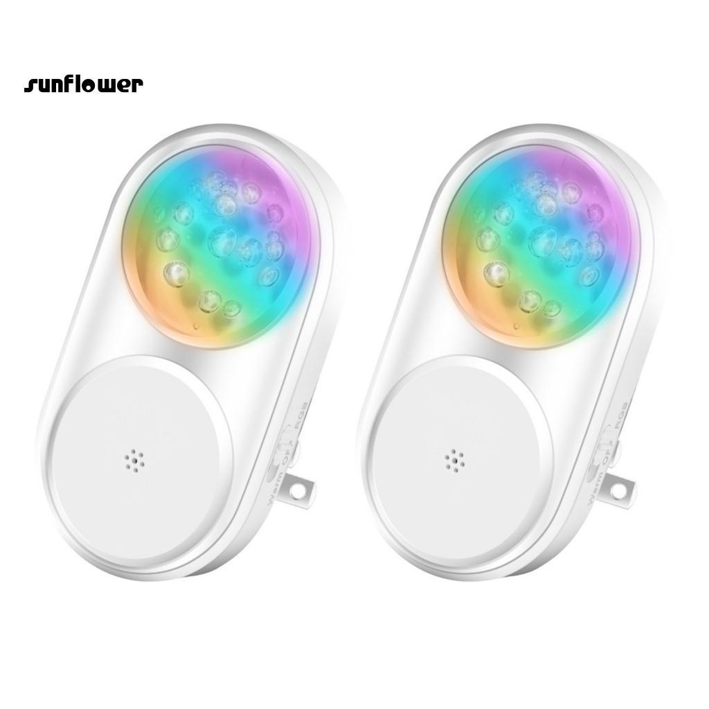 Bộ 2 Đèn Led RGB 7 Màu Tiết Kiệm Năng Lượng