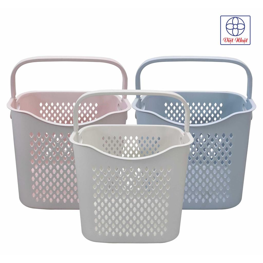 Giỏ Đựng Đồ Bằng Nhựa Cao Cấp Kiểu Nhật Bản (38 * 29 * 35 cm