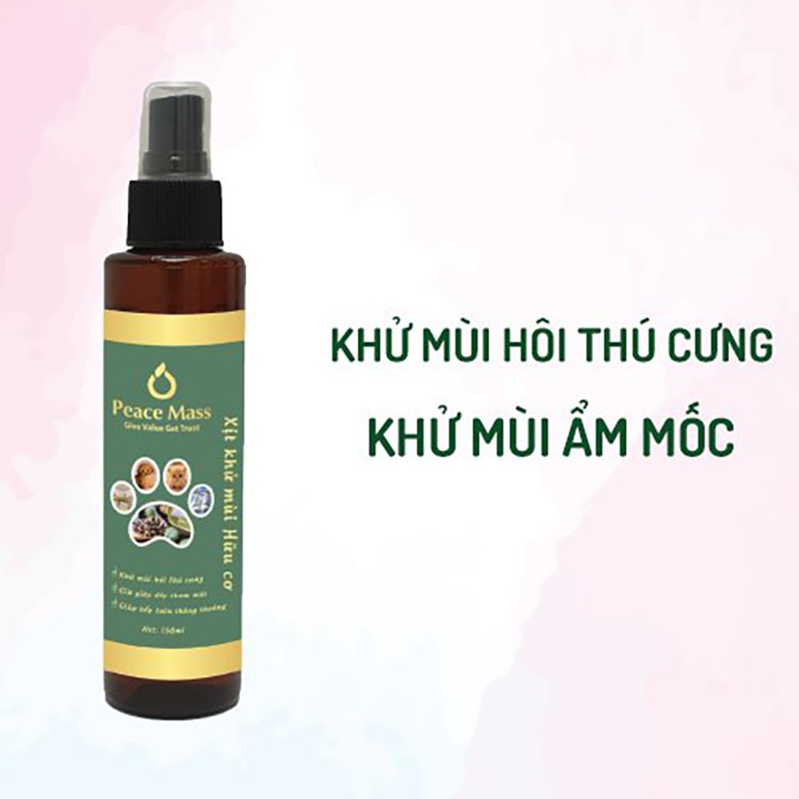 Combo Sản Phẩm Gốc Thực Vật AF150C1 Peace Mass Xịt Côn Trùng &amp; Không Gian 150ml + Xịt Khử Mùi 150ml  (Thuộc nhóm Sản phẩm Lành tính / Hữu cơ)