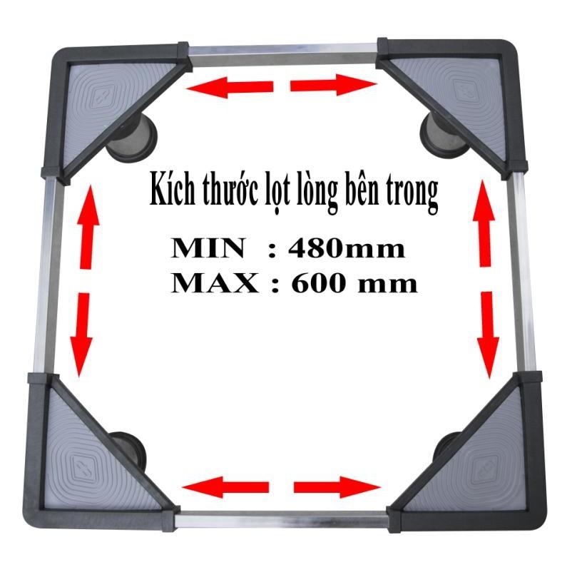 Chân máy giặt - tủ lạnh đa năng, CHÂN ĐỠ MÁY GIẶT, TỦ LẠNH ( Máy giặt từ 6- 9kg. tủ lạnh từ 90l- 290l)