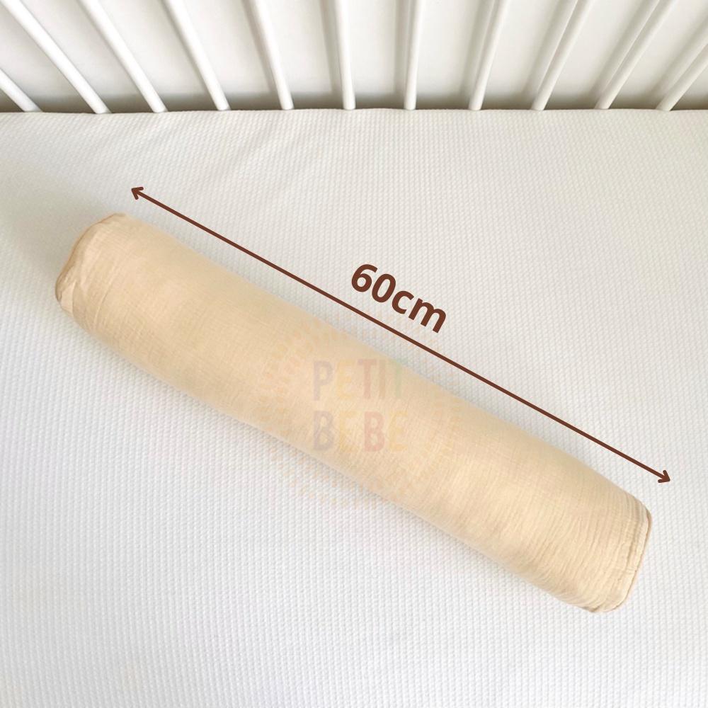 Gối ôm cho bé PETIT BEBE muslin thấm hút thoáng khí an toàn màu trơn