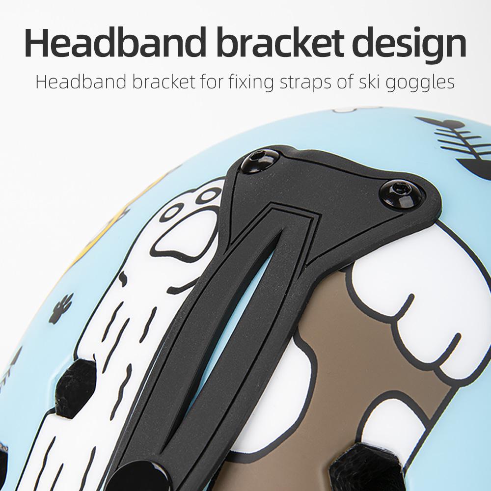 Mũ bảo hiểm trượt tuyết hoạt hình COPOZZ Color: road 66 Size: M