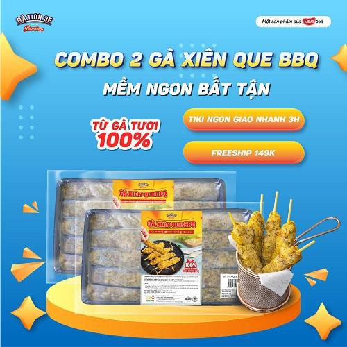 - Combo 2 Gà Xiên Que BBQ - 900gr